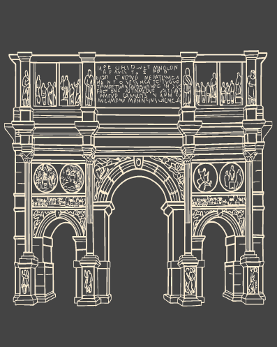 Sketch of Constantine's Arch