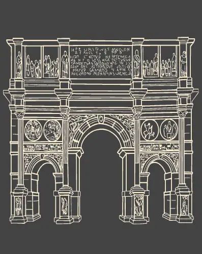 Sketch of Constantine's Arch